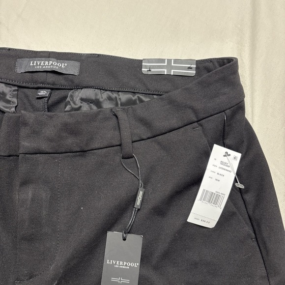 Liverpool Pants - Liverpool Los Angeles Kelsey Trouser Pants Sz 16W Black Stretch Career